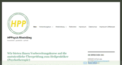 Desktop Screenshot of hppsych-rheinsieg.de