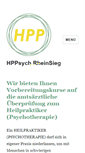 Mobile Screenshot of hppsych-rheinsieg.de