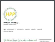 Tablet Screenshot of hppsych-rheinsieg.de